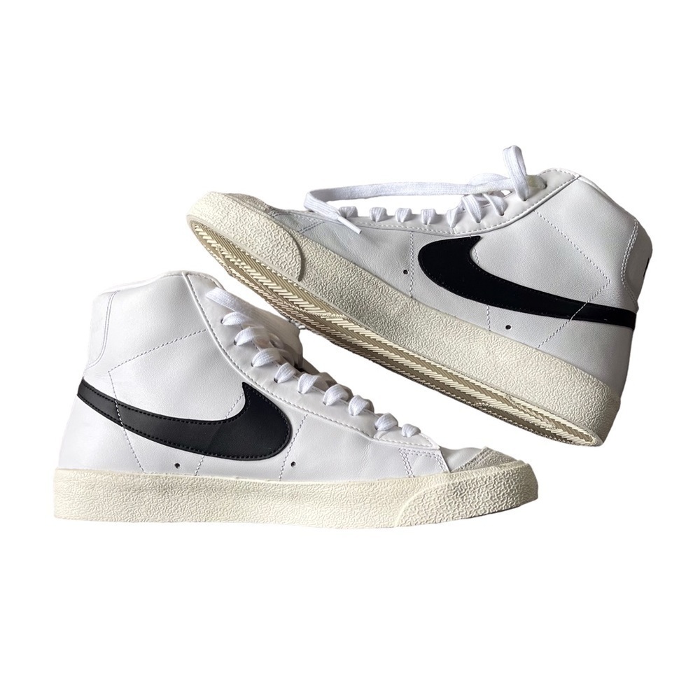 Nike Men’s Blazer Mid 77 Vintage Shoes Sneakers White Green Lace Up BQ6806 - Picture 8 of 12